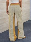 SC Loose Color Block Wide Leg Jeans GYAN-059