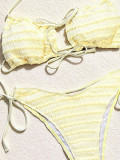 SC Solid Color Backless Bikinis 2 Piece Swimsuit CSYZ-G608W