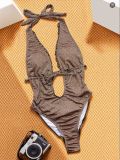 SC Solid Color Tie Up One Piece Swimsuit CSYZ-G671RY