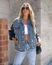 SC Long Sleeve Lapel Denim Coats GYAN-616