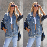 SC Long Sleeve Lapel Denim Coats GYAN-616