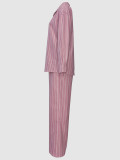 SC Strripe Long Sleeve Shirt Two Piece Pants Set MIL-L262