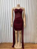SC Mesh Patchwork Slightly Transparent Mini Dress GMYU-11099