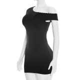 SC Sleeveless Off Shoulder Mini Dress GSZM-C26DS041
