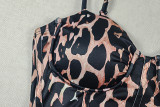 SC Leopard Print Irregular Backless Split Maxi Dress GJYO-303507