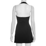 SC Sleeveless Solid Color Mini Dress GSZM-C26DS034