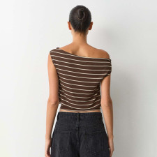 SC Stripe Sleeveless T Shirt GSBW-J26TP043