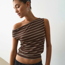 SC Stripe Sleeveless T Shirt GSBW-J26TP043