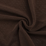 SC Sleeveless Pleated Mesh Mini Dress GSZM-J26DS053
