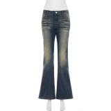 SC Vintage Washed Flare Jeans GQLF-31300