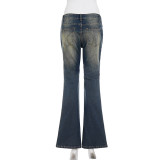 SC Vintage Washed Flare Jeans GQLF-31300