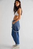 SC Casual Loose Fitting Denim Overalls GQLF-3256