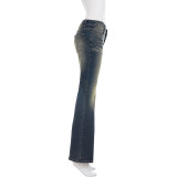 SC Vintage Washed Flare Jeans GQLF-31300