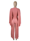 SC Solid Color Sleeveless Loose Two Piece Pant Set SHD-9587