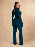 SC Deep V  Neck Long Sleeve Two Piece Pants Set GZIY-6365