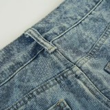 SC Snake Print Straight Jeans GQLF-1627