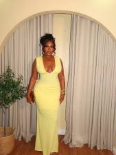 SC Sexy V Neck Sleeveless Pleated Maxi Dress GANY-HB35