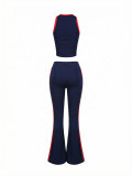 SC Sport Sleeveless Tank Tops Two Piece Pants Set HNIF-MC017