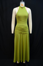 SC Solid Color Sleeveless Pleated Maxi Dress DGANY-LB2068