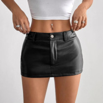 SC PU Leather Mini Skirts GPBY-8162