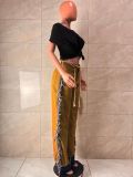 SC Tassel Contrast Color Jeans LA-6009