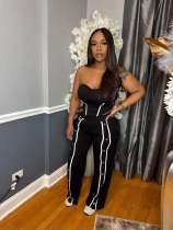 SC Sexy Sport  Wrap Chest Tops Pants 2-Piece Set XMCS-cs060417