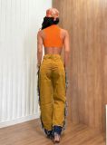 SC Tassel Contrast Color Jeans LA-6009