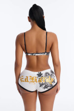 VIP1 Print Tie Up Bikinis Two Piece Swimsuit GMJL-XH260