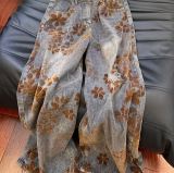 SC Retro Flocked Color-Block Jacquard Jeans GYLN-9430