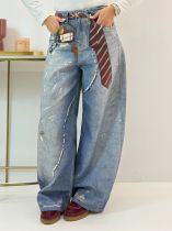 SC Plus Size Fashion Washed Straight Jeans GYLN-3648