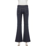 SC SolIid Color Fashion Flare Jeans GQLF-4444