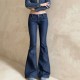 SC SolIid Color Fashion Flare Jeans GQLF-4444
