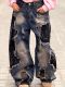 SC Washed Holes Patchwork Loose Jeans GYLN-1106