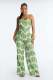 SC Print Sling Slim Jumpsuit YD-8850