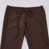 SC Sexy Sport Contrast Color Sling Two Piece Pants Set GPKJ-MR48008