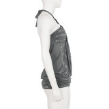 SC Halterneck Off Shoulder Sexy Tops GPKJ-MR47041