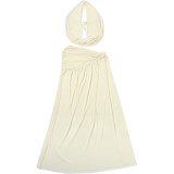 SC Deep V Neck Backless Tops Split Long Skirt Set XEF-K25S91283
