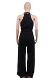 SC Beaded Off Shoulder Belt Loose Jumpsuit  XHXF-8688