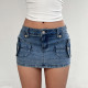 SC Casual Simple Denim Skirt GPKJ-MR46255