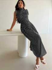 SC Stripe Sleeveless Maxi Dress GPBY-DR8187