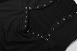 SC Halterneck Cross Backless Bandage Dress GSLF-K6D02418A