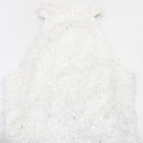SC Sleeveless Sequin Mini Dress CYA-902223