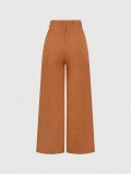 SC Metal Clasp Loose Straight Pants SH-391468