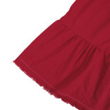 SC Short Sleeve Solid Color Mini Dress BMF-837