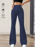 SC Solid Color High Waist Flare Pants GDYF-3517
