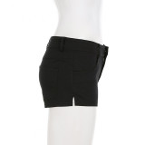 SC Solid Color Slim Short GPKJ-MR46858