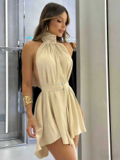 SC Sleeveless Backless Sexy Mini Dress MIL-L368