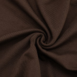 SC Solid Color Halterneck Ruched Tops GSBW-J26TP075