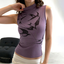 SC Print Sleeveless Knits Top GPKJ-MR48313
