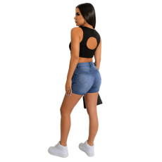 SC Fashion Washed Denim Shorts LA-3308